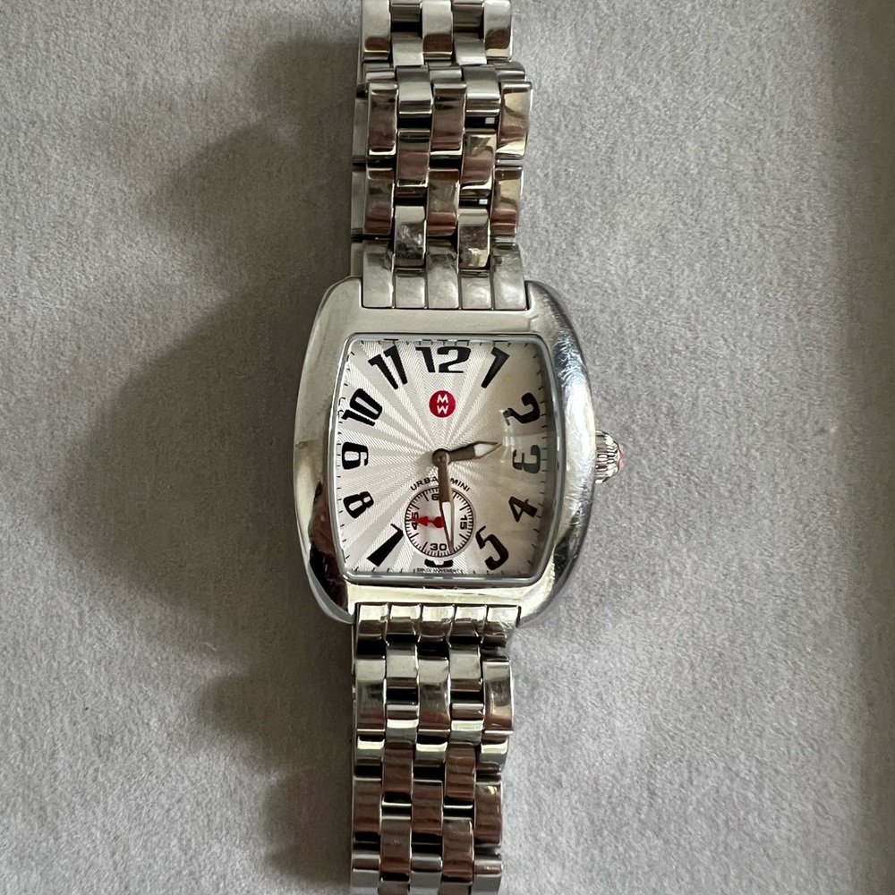 MICHELE Silver Stainless Steel Watch
